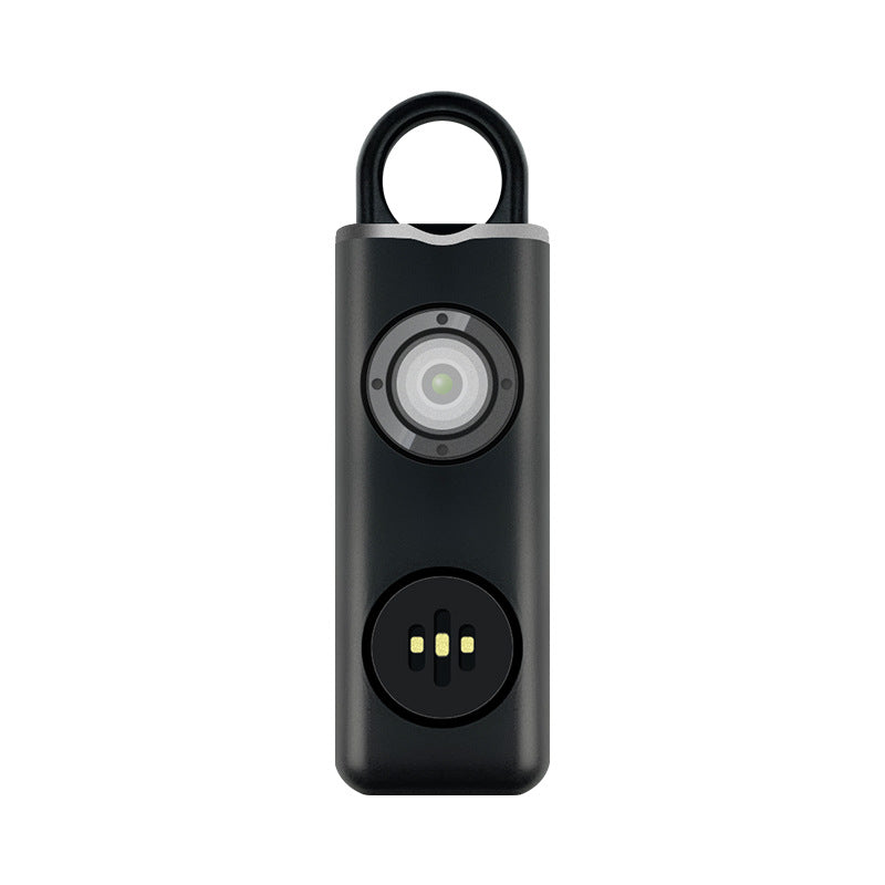 Electronic anti-wolf artifact integrated charging personal alarm