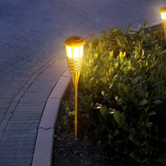Solar Bamboo Torch Flame Garden Light Outdoor & Pond Lighting product image 3