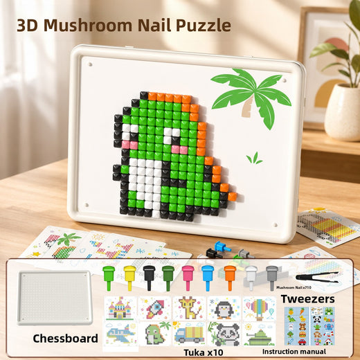 3D Mushroom Nail Puzzle Educational Building Toy product image 4