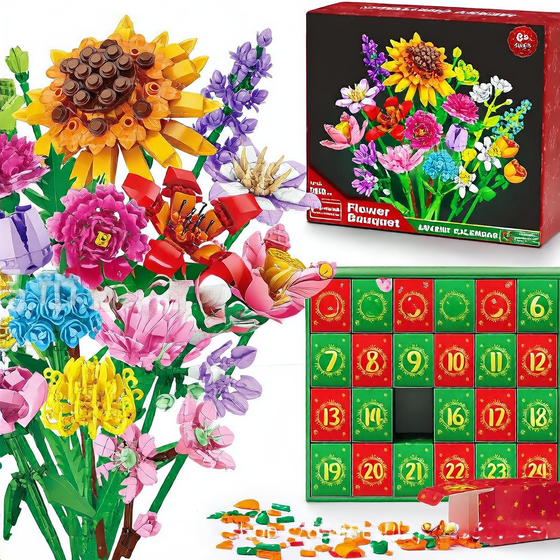Christmas Flower Bouquet Building Blocks DIY Set product image 2