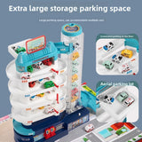 Childrens Parking Garage Toy Set with Cars