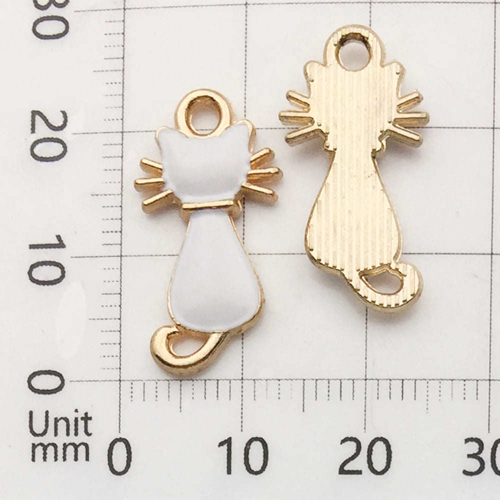 Halloween Alloy Dripping Oil Pendants for DIY Jewelry