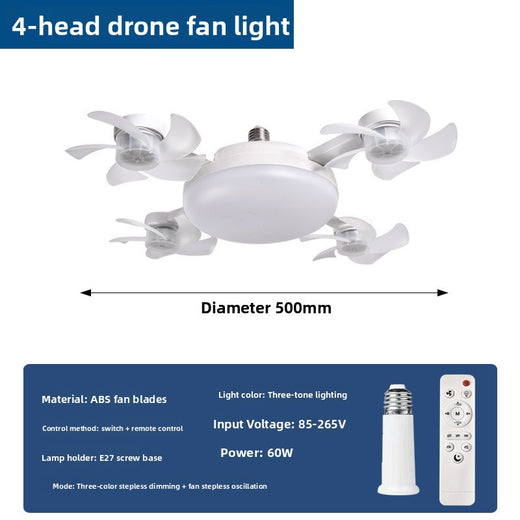 Multi-Function Ceiling Fan with Light
