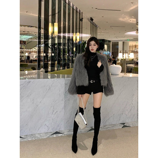 Over-The-Knee Suede High Heel Boots