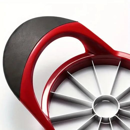 Apple slicer corer with cored apple slices