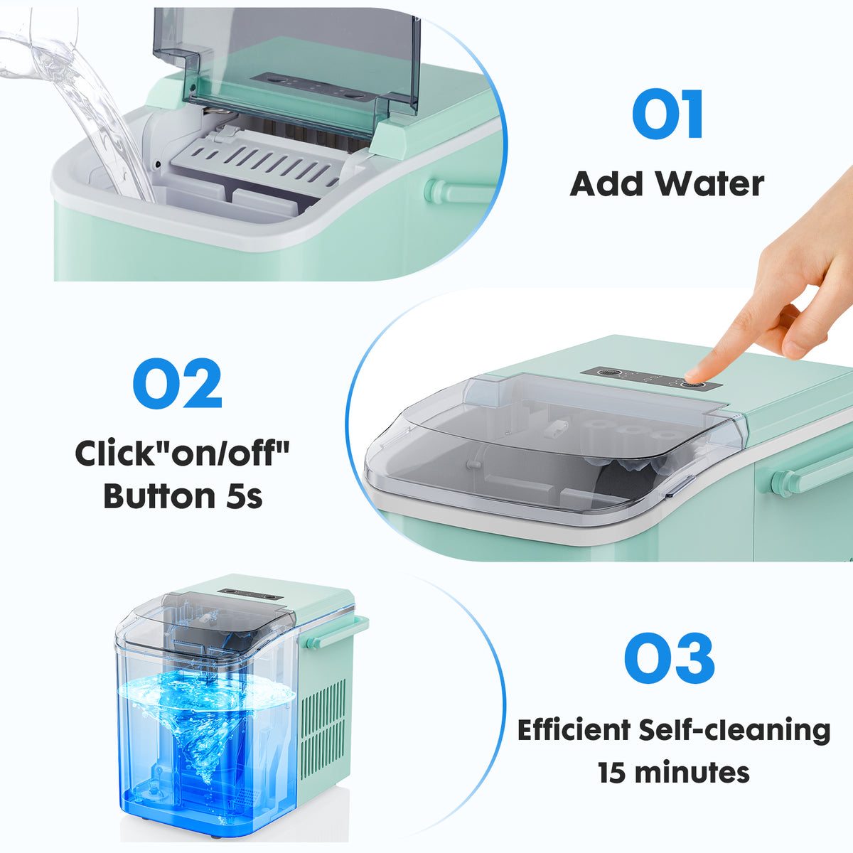 Home Office Countertop Ice Maker Machine
