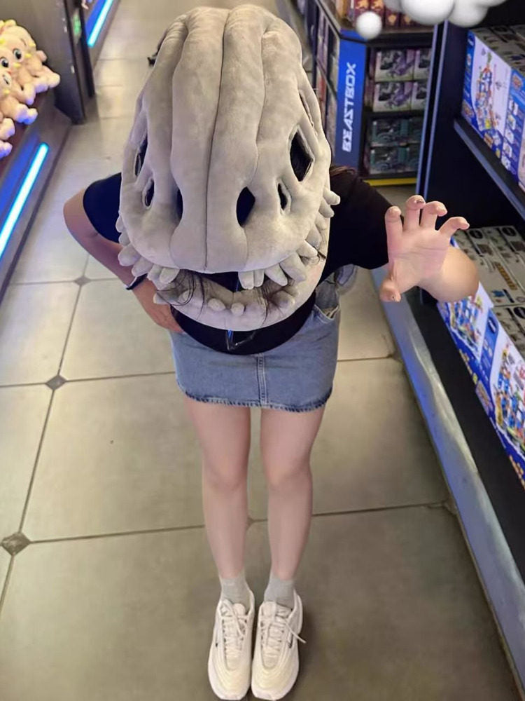 Dinosaur Skeleton Headgear Doll Costume