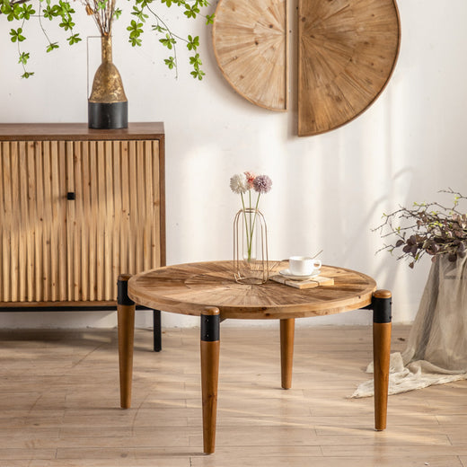 American Country Style Solid Wood Coffee Table