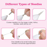 Portable skin tag repair kit needle heads