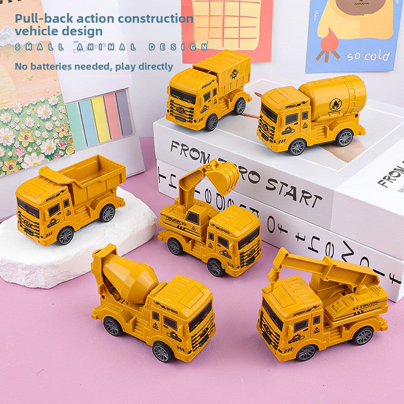 Inertial Pullback Engineering Truck Toy