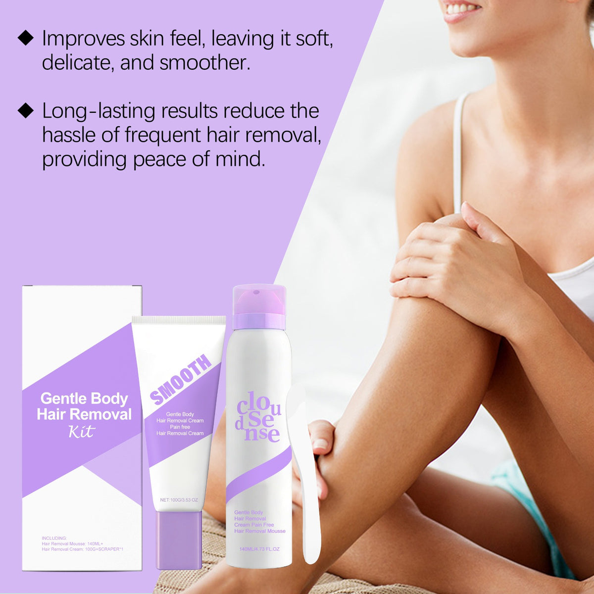Gentle Hair Removal Cream Kit