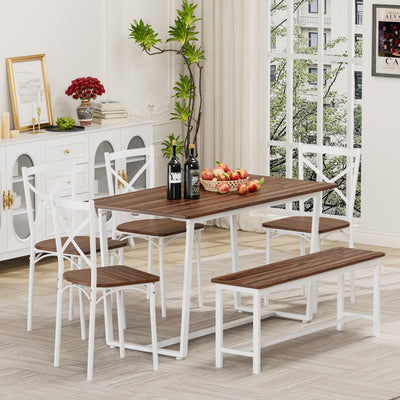 6 Piece Kitchen Dining Table Set