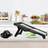 Mandoline slicer thickness adjustment dial