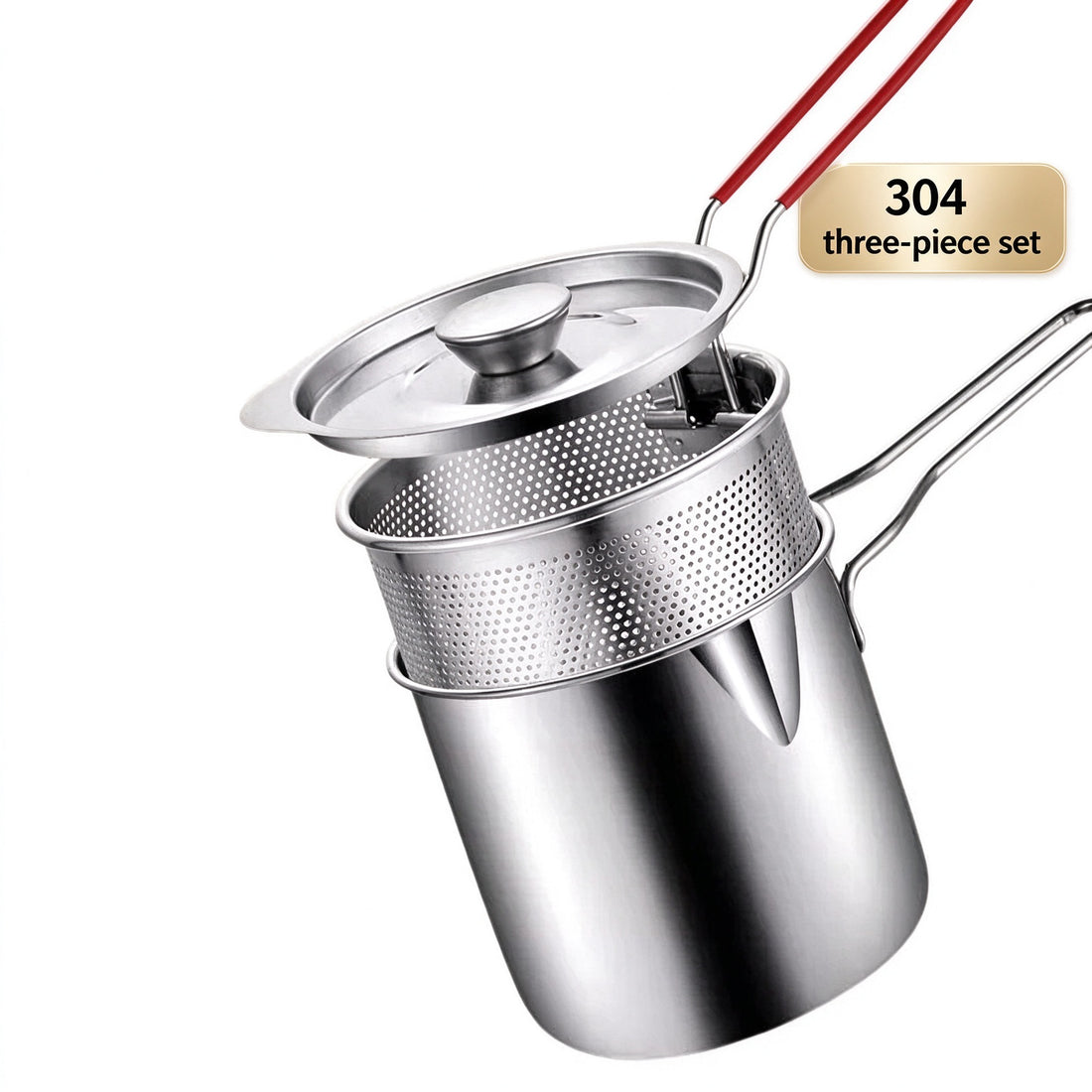 stainless steel frying pot