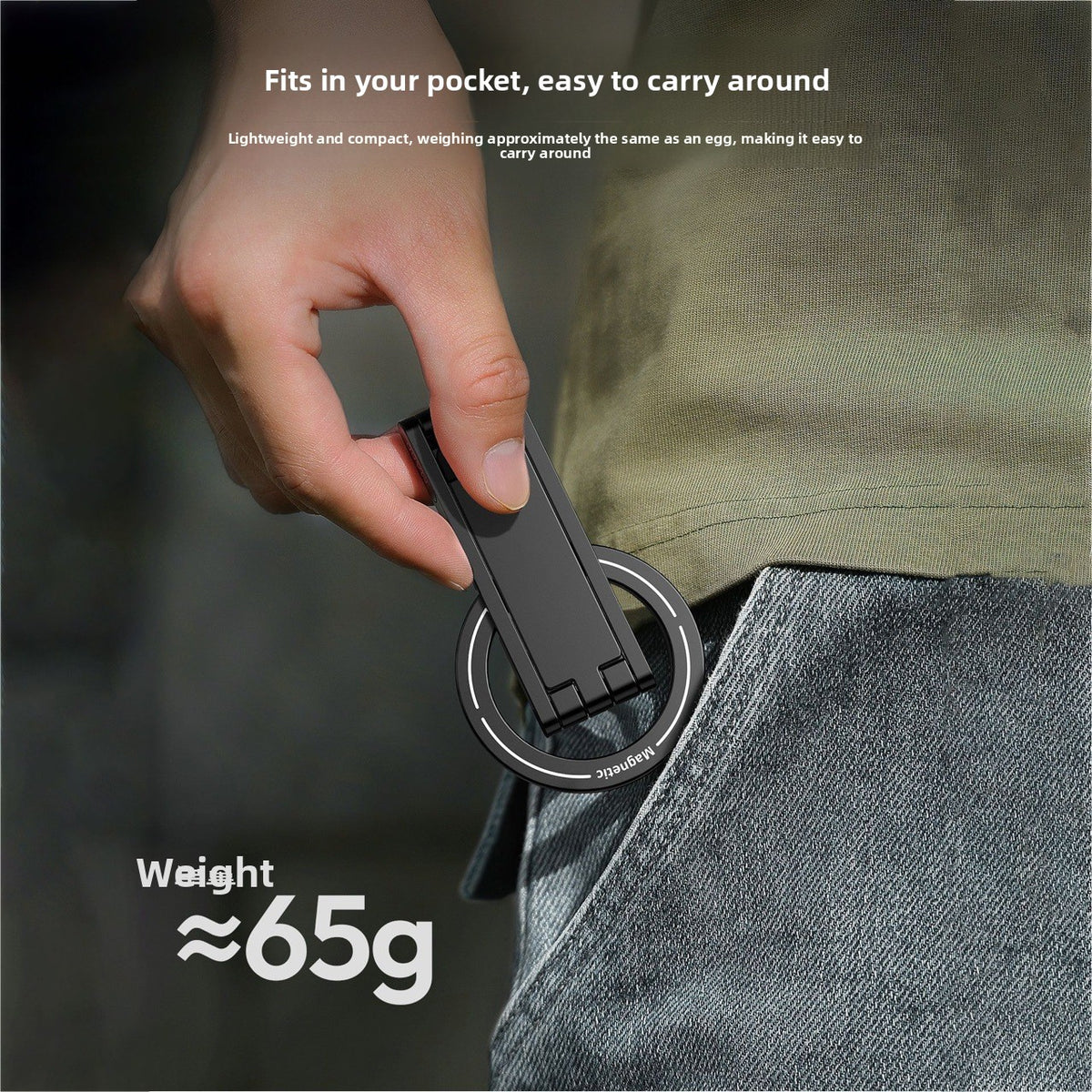 Aluminum Alloy Magnetic Phone Holder Multi-Functional Rotating Stand