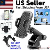Black windshield car phone holder with 360 degree rotating head