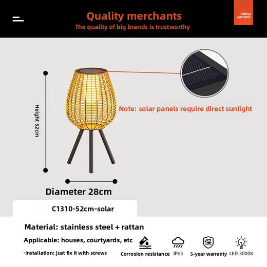 Solar Powered Outdoor Floor Lamp