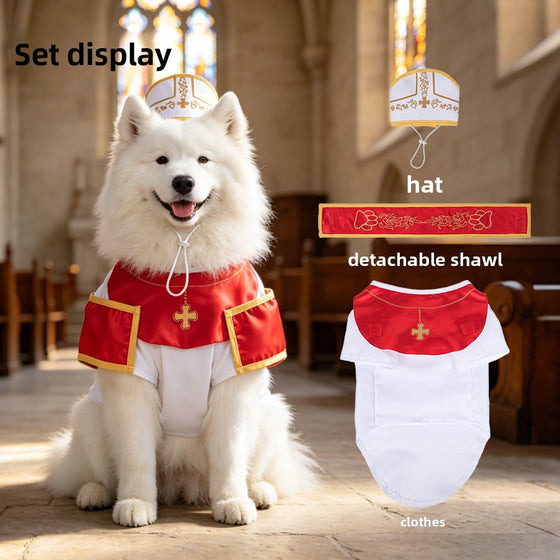 Dog Godfather Costume Suit with Hat