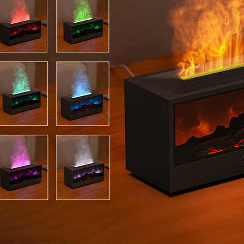 Humidifier vintage fireplace aroma diffuser