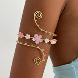 Ocean Shell Butterfly Open Arm Cuff Bracelet
