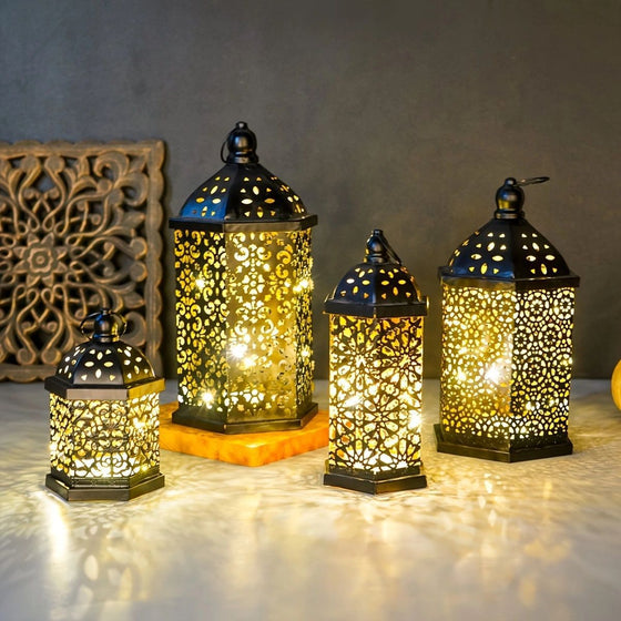 Retro Moroccan LED Lantern for Home Decor Decor product image 2