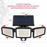Solar Powered Outdoor Wall Light with Motion Sensor