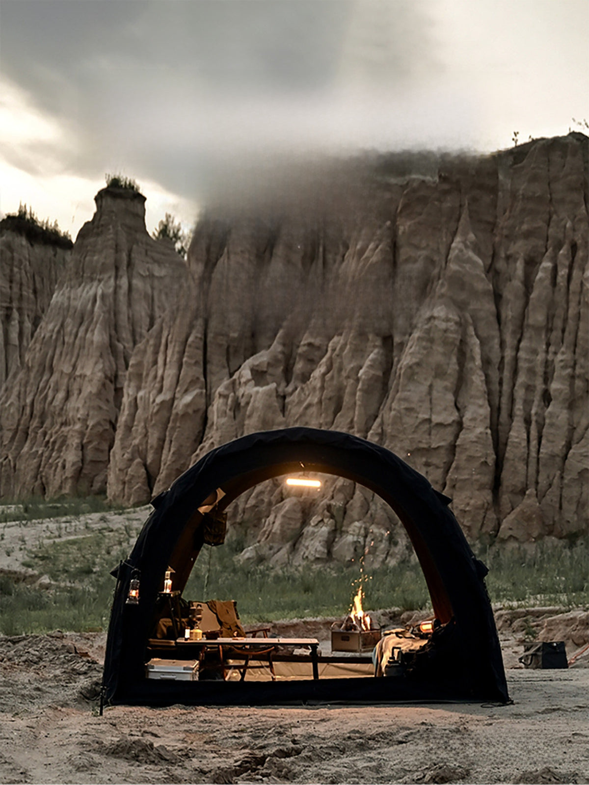 Modular Inflatable Camping Tent