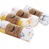 Checkered cotton gauze bath towel