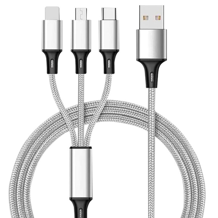 3 in 1 charging cable connector tips detail view