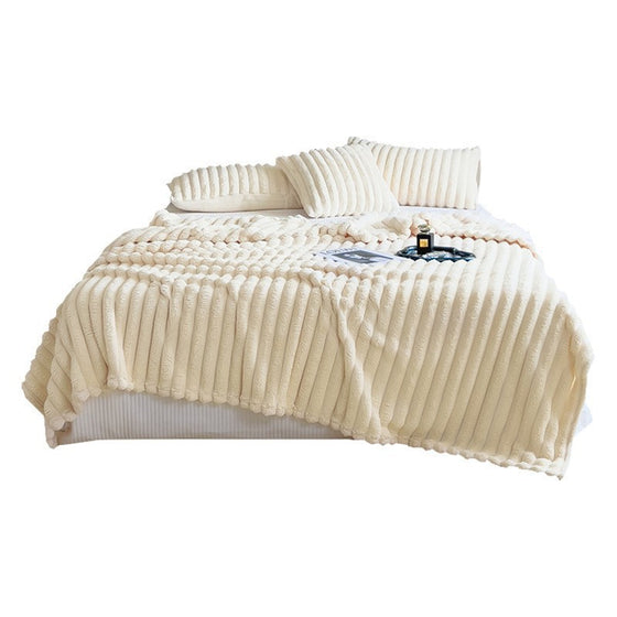 Coral fleece bed sheet blanket
