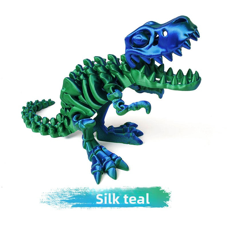 3D Printed Tyrannosaurus Rex Dinosaur Skeleton Craft Toy