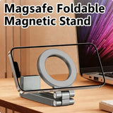 Portable magnetic phone stand, front view