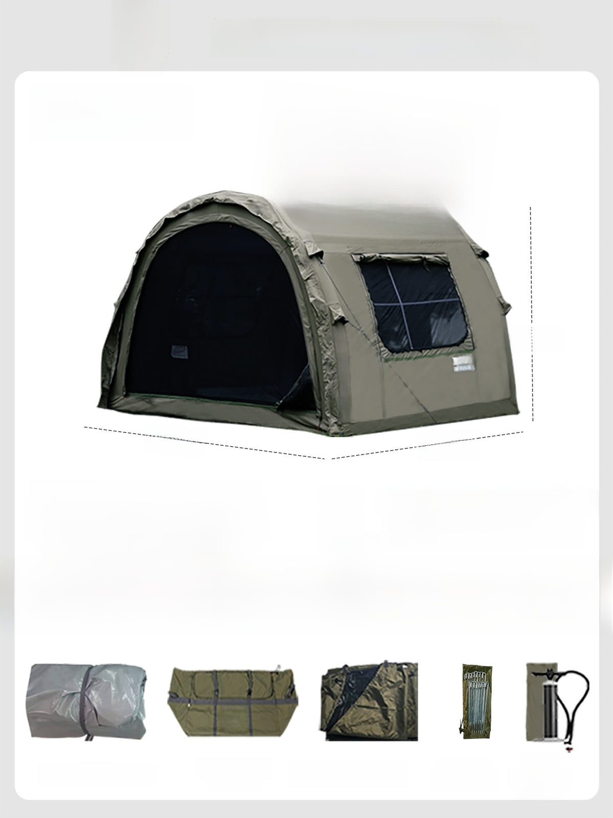 Modular Inflatable Camping Tent