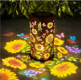 Solar-Powered Colorful Sunflower Lamp