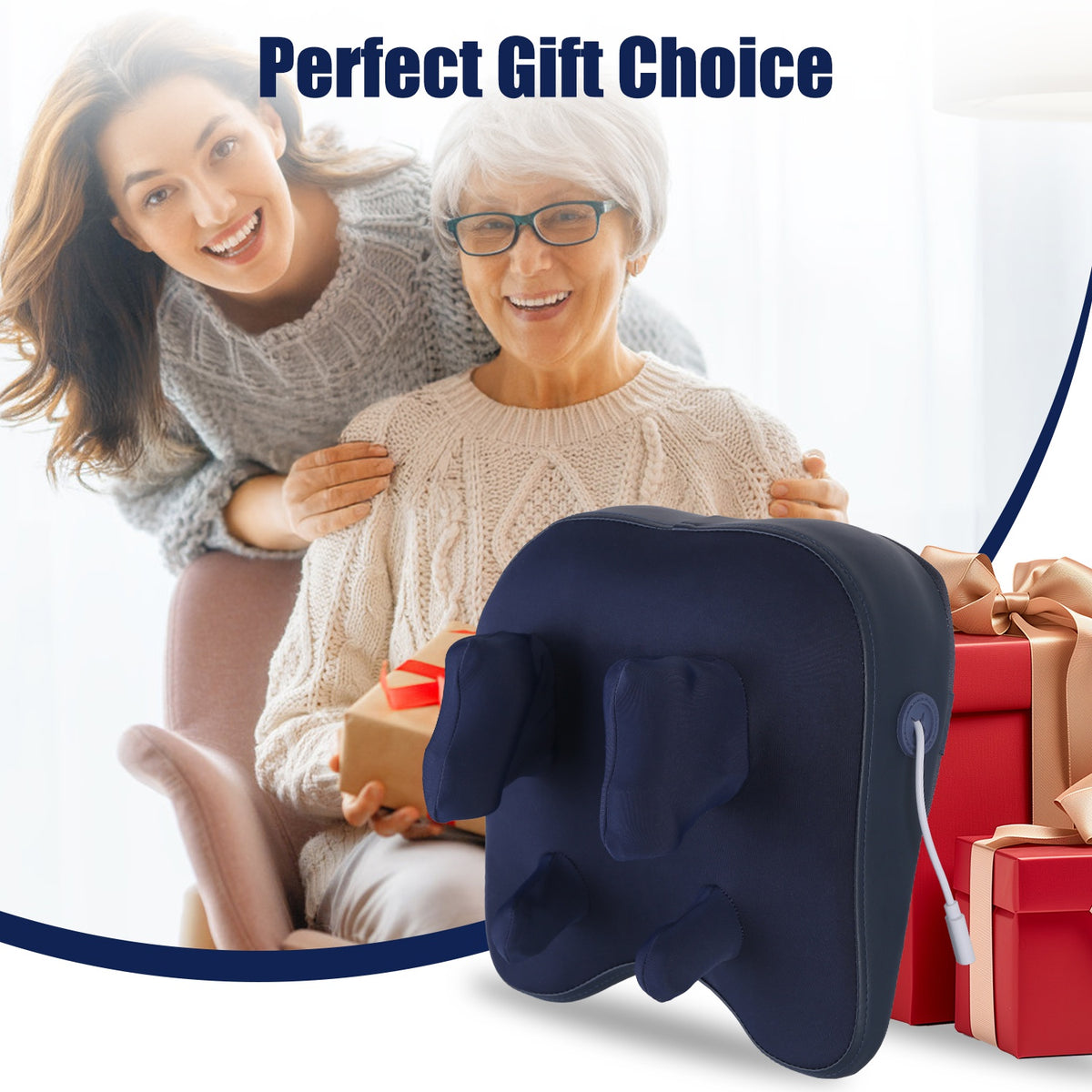 Cordless Neck Shoulder Massager with Heat and Shiatsu