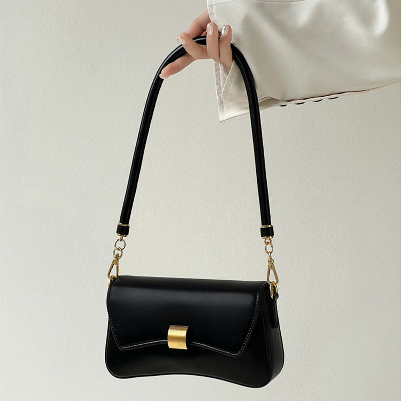 PU Leather Baguette Bag