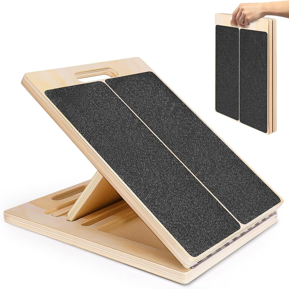Wooden stretching plate