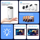 Projector HY300 Pro 8K Android 14 Dual Wifi6 290ANSI Allwinner H726 BT5.4 1080P 1280*720P Home Cinema Outdoor Projetor