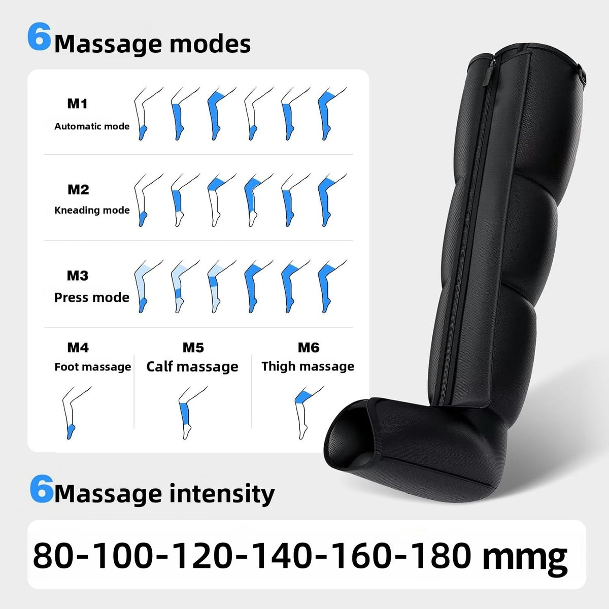 Air wave leg massager