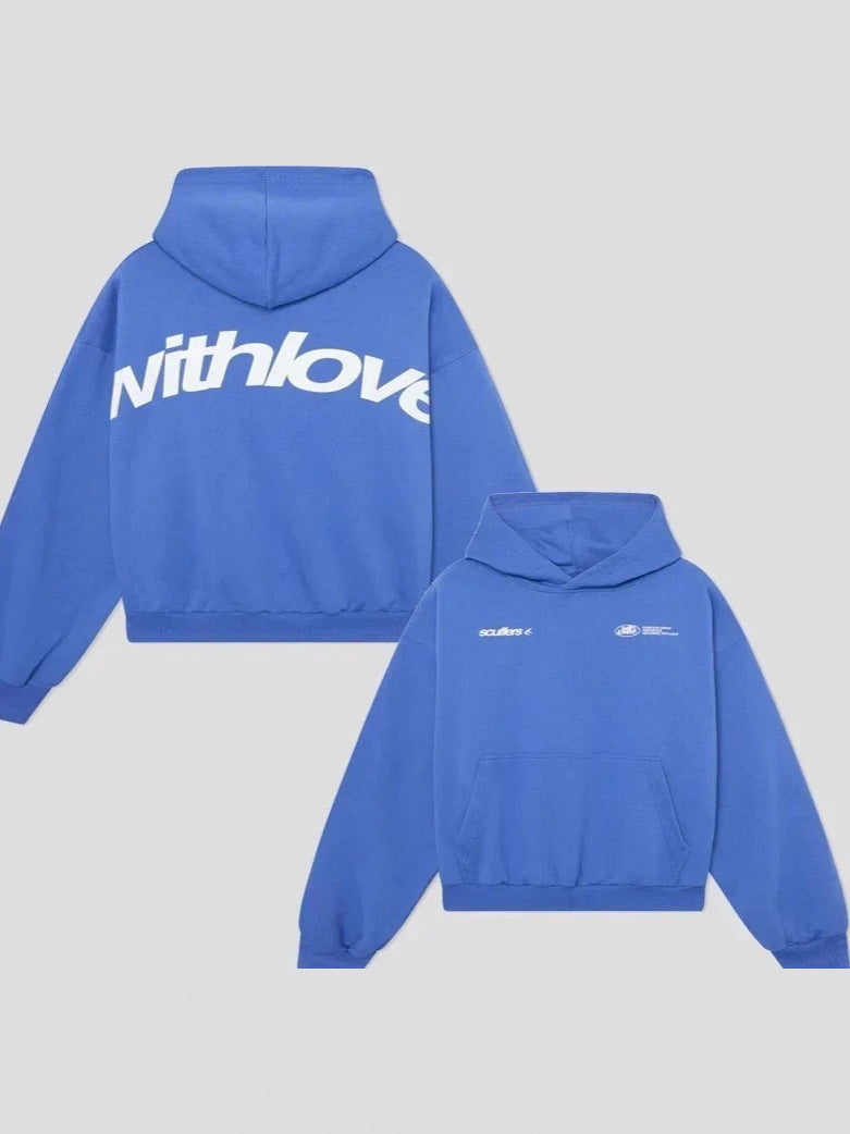 Printed Hoodie Sweater Hoodie Coat American Vintage Long Sleeve Sweater