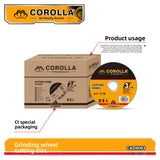 Various-sized grinding wheel cutting discs