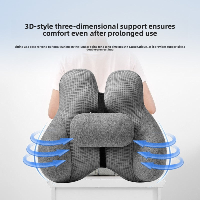 Ergonomic Lumbar Support Cushion Chair Pad