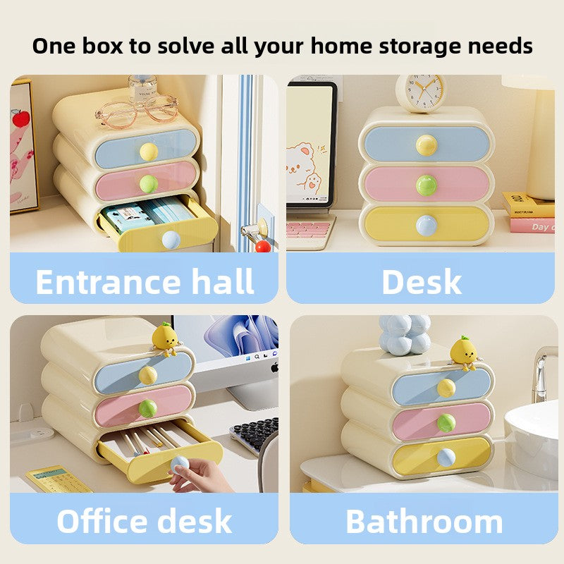 Drawer-type cosmetic storage box