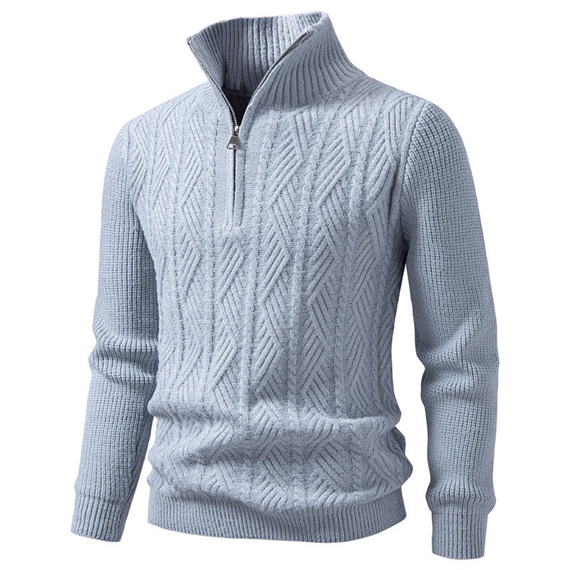 Men's short-sleeved knitted cardigan