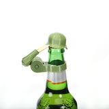 Soldier Salute Beer Bottle Helmet