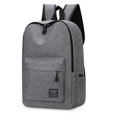 Nylon Laptop Backpack with USB Port