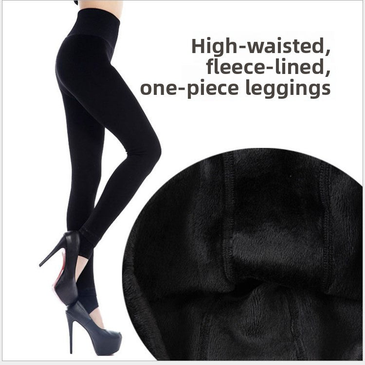 Fleece-lined thick leggings, photo 2