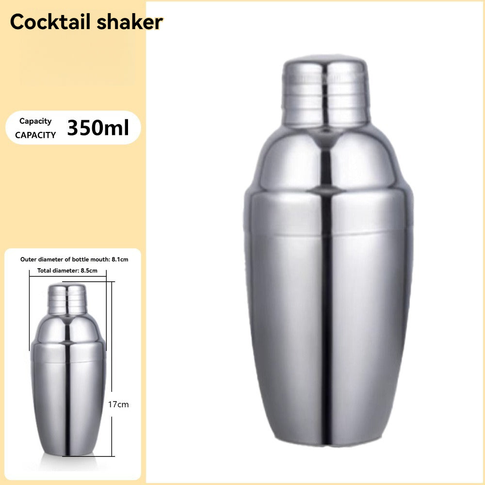 Glass cocktail shaker with 304 steel, natural color