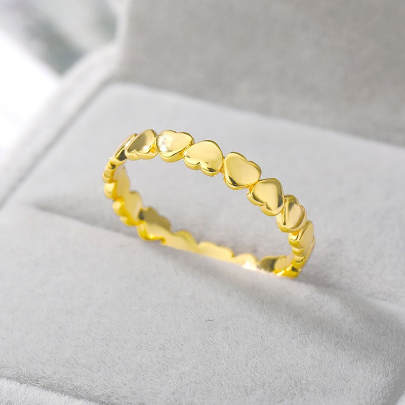 Heart ring, heart shaped splice ring, photo 2