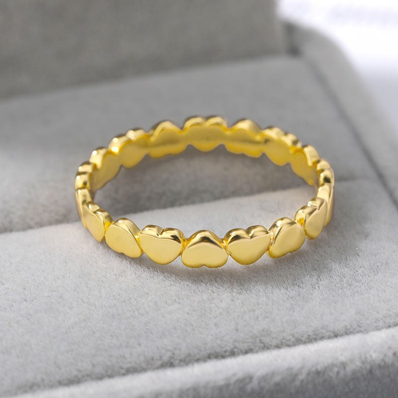 Heart ring, heart shaped splice ring, photo 3